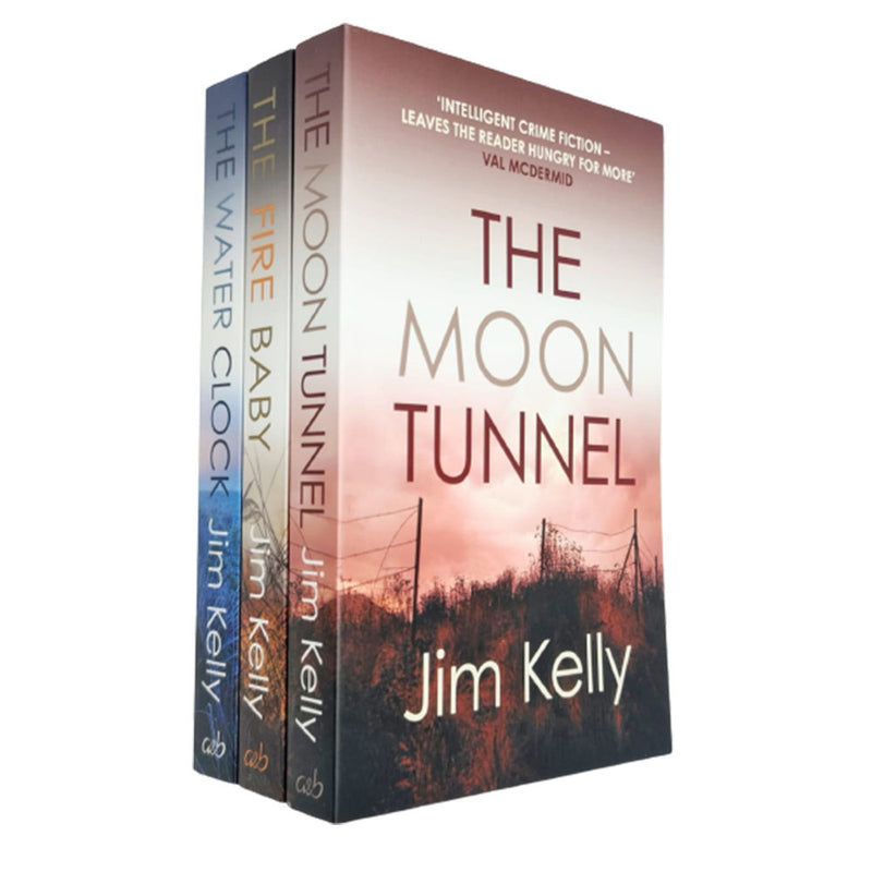 Jim Kelly Dryden Mysteries Collection 3 Books Set (Water Clock,Fire Baby,Moon) - The Book Bundle