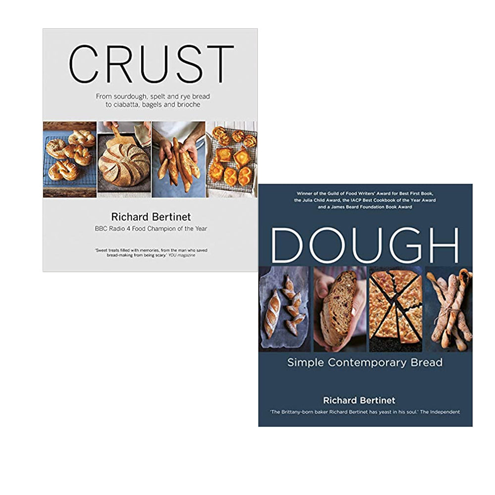 Richard Bertinet 2 Books Collection with Gift-Journal (Dough, Crust ...