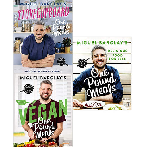 Miguel Barclay 3 Books Collection Set (One Pound Meals ,Vegan ,Storecupboard) - The Book Bundle
