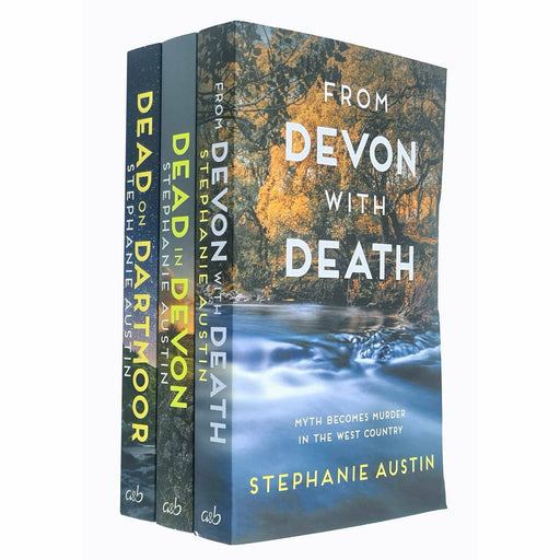 Devon Mysteries 3 Books Collection Set By Stephanie Austin (Dead in Devon, Dead on Dartmoor, From Devon with Death) - The Book Bundle