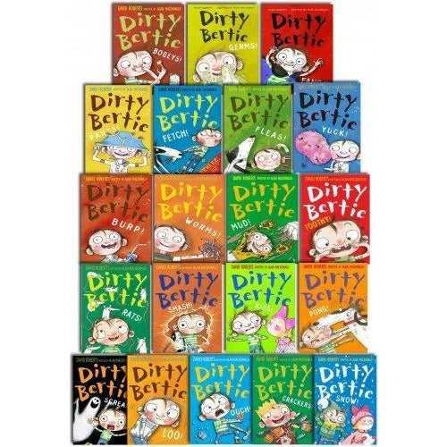 Dirty Bertie Series 1 and 2 Collection By David Roberts 20 Books Set Pack Paperback - The Book Bundle