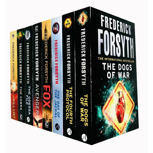 Frederick Forsyth Collection 8 Books Set (The Fox, Cobra, Kill List, Avenger) - The Book Bundle