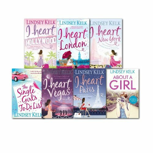 Lindsey Kelk 7 Books Set About a Girl, I Heart London,I Heart Vegas,I Heart Pari - The Book Bundle