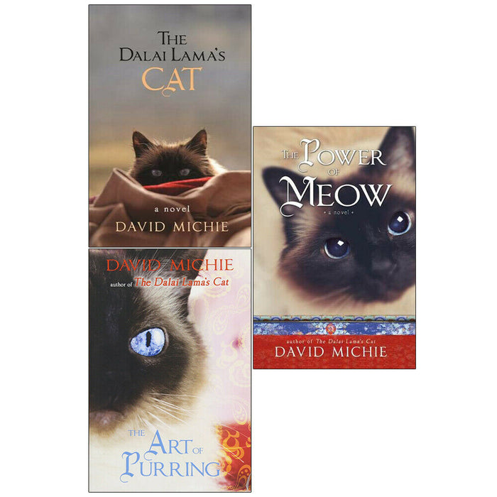 David Michie 3 Books Collection Set Dalai Lama's Cat Series Paperback NEW - The Book Bundle
