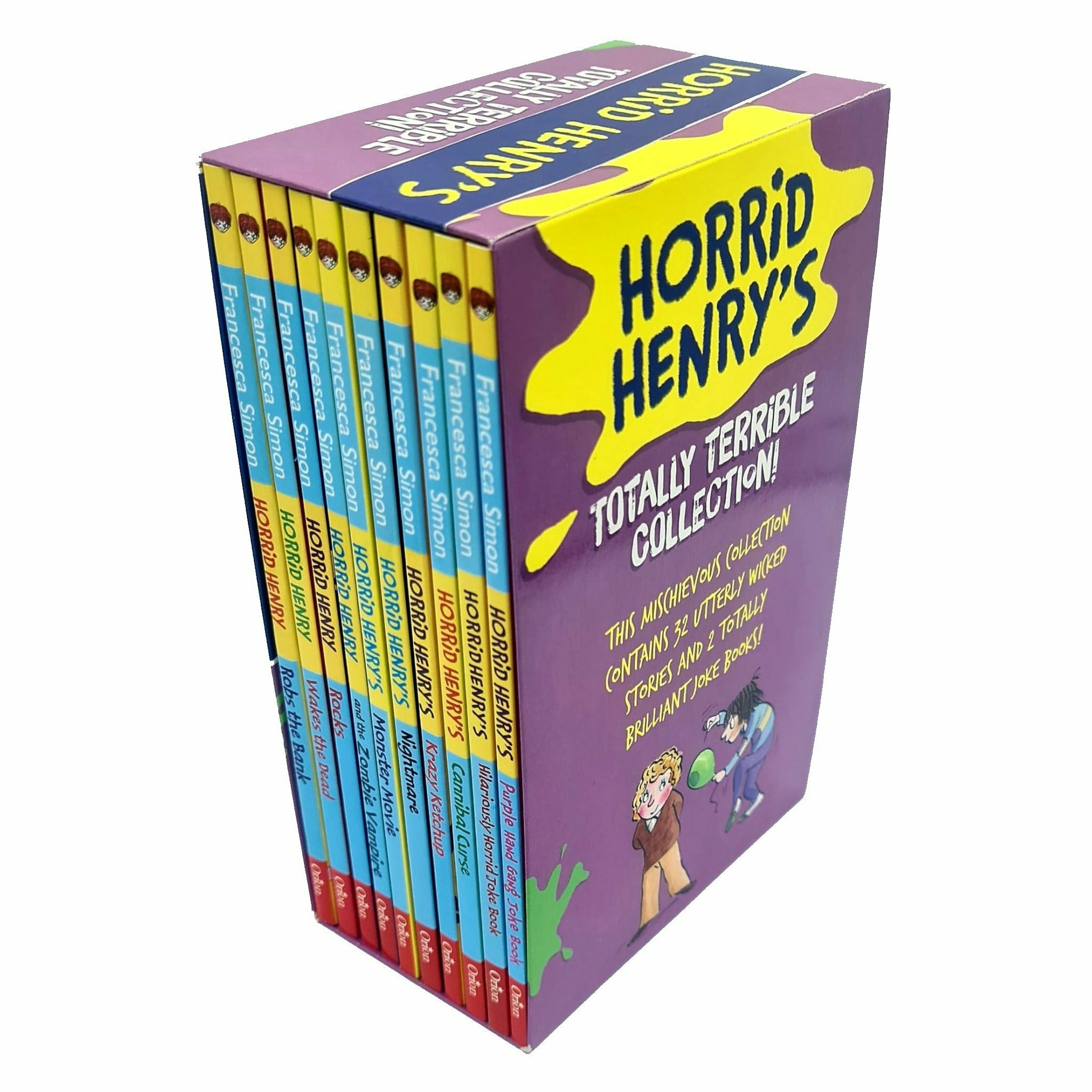 Horrid Henry's Totally Terrible Collection 10 Books Box Set by