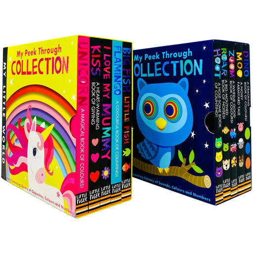 My Little World Series My Peek Through Collection 10 Books Box Set: Early Learning Library of Opposites, Colours & Numbers - The Book Bundle