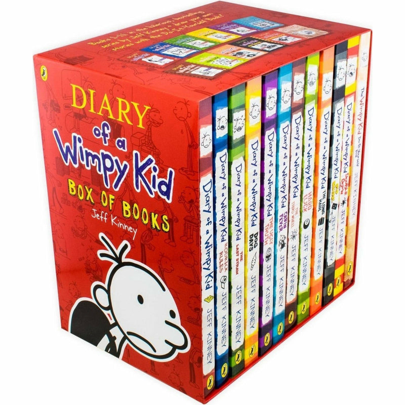 Diary of a Wimpy Kid Box of Books: 12 Book Collection Set - Paperback - Jeff Kinney - The Book Bundle