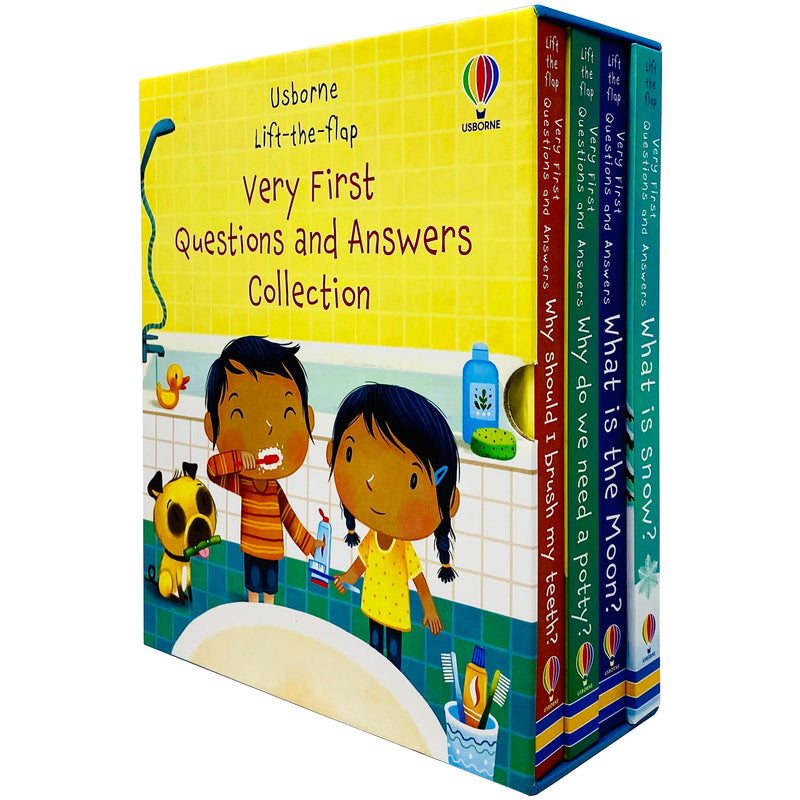 Usborne Lift-the-flap Series My Very First Questions and Answers Collection 4 Books Box Set (Why Should I Brush My Teeth?) - The Book Bundle