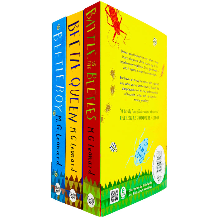 The Complete Beetle Trilogy by M. G. Leonard (Beatle Boy, Beetle Queen & Battle of the Beetles) - The Book Bundle