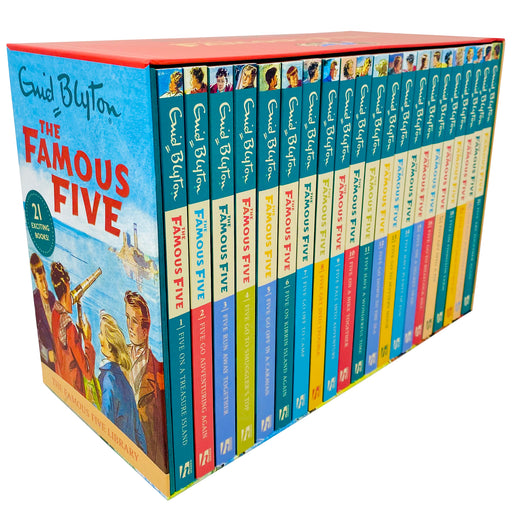 The Famous Five Library Books 1 - 21 Collection Box Set by Enid Blyton - The Book Bundle