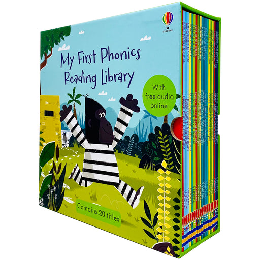 Usborne My First Phonics Reading Library 20 Books Collection Box Set (Phonics Readers) (WITH FREE AUDIO ONLINE) - The Book Bundle