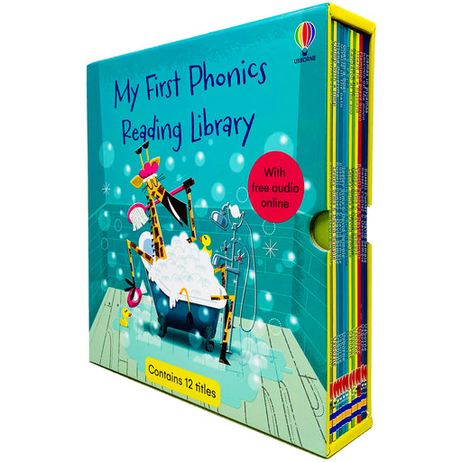 Usborne My First Phonics Reading Library 12 Books Collection Box Set (Phonics Readers) (WITH FREE AUDIO ONLINE) - The Book Bundle