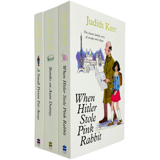 Judith Kerr Collection 3 Books Set (When Hitler Stole Pink Rabbit, Bombs on Aunt Dainty, A Small Person Far Away) - The Book Bundle