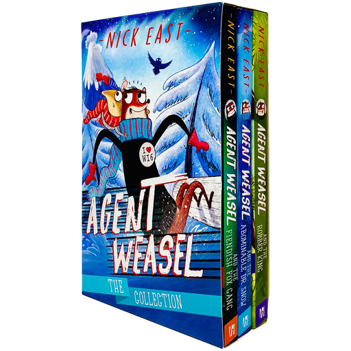 Agent Weasel Series Books 1 - 3 Collection Box Set by Nick East (Fiendish Fox Gang, Abominable Dr Snow & Robber King) - The Book Bundle
