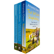Set of three paperback non-fiction books from The Yorkshire Shepherdess series by Amanda Owen, featuring rural life and farming themes.