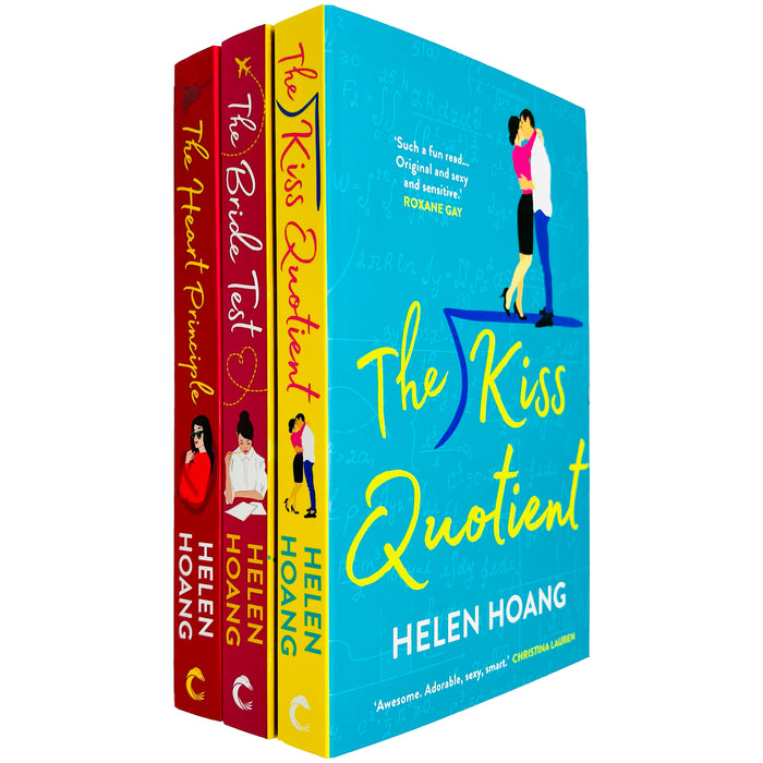 The Kiss Quotient Series Books 1 - 3 Collection Set by Helen Hoang (The Kiss Quotient, The Bride Test & The Heart Principle) - The Book Bundle