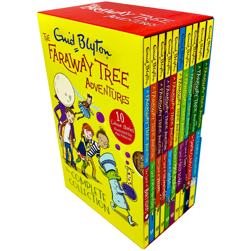 Enid Blyton Faraway Tree Adventures Colour Stories Complete 10 Books Box Set - The Book Bundle