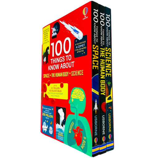 Usborne 100 Things to Know About 3 Books Collection Set (Science, The Human Body & Space) - The Book Bundle