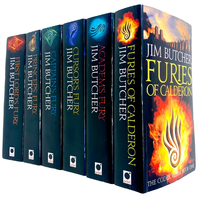 Codex Alera Book Series 6 Books Collection Set by Jim Butcher (Furies Of Calderon, Academ's Fury, Cursor's Fury, Captain's Fury, Princeps' Fury ) - The Book Bundle
