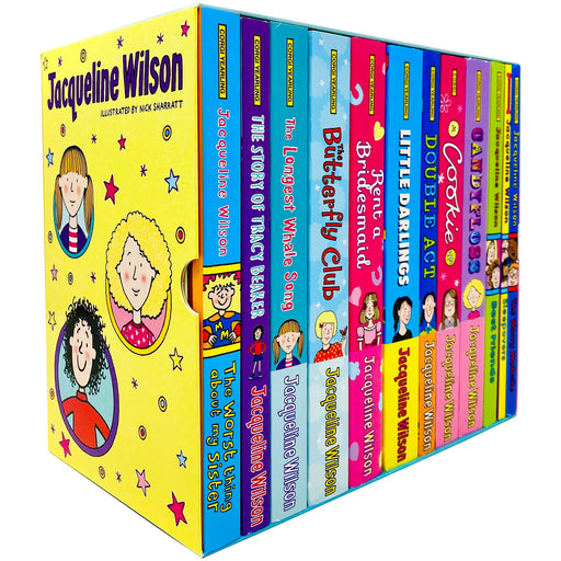 Jacqueline Wilson 12 Books Collection Box Set(Tracy Beaker,Butterfly Club,Rent a Bridesmaid, Double Act,Cookie,Candyfloss,Best Friends,& MORE!) - The Book Bundle