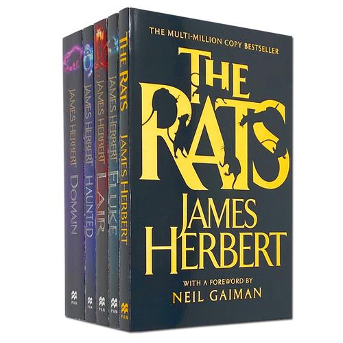 James Herbert Collection 5 Books Set (The Rats, Lair, Domain, Haunted, Fluke) - The Book Bundle