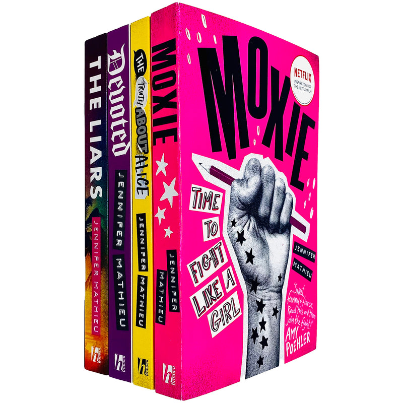 Jennifer Mathieu 4 Books Collection Set (Moxie, The Truth About Alice, Devoted & The Liars) NETFLIX - The Book Bundle