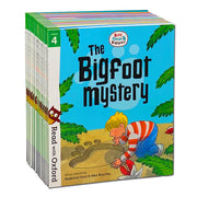 Collection of 16 Biff, Chip, and Kipper Stage 4 Read with Oxford books by Roderick Hunt featuring colorful covers and children reading.