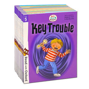 Set of 16 Biff, Chip, and Kipper Stage 5 Read with Oxford books by Roderick Hunt, featuring colorful children's book covers.
