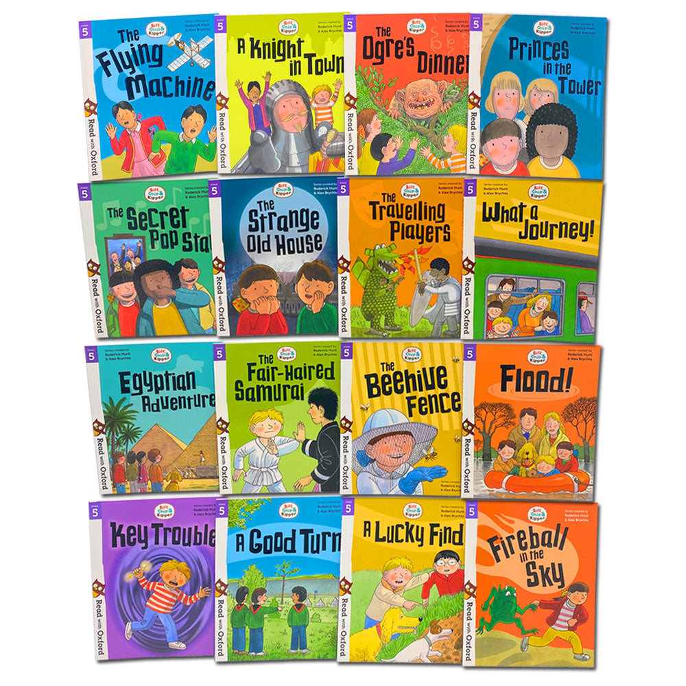 Biff, Chip and Kipper Stage 5 Read with Oxford: 6+: 16 Books