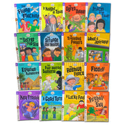 Sixteen Biff, Chip and Kipper Stage 5 read-along books by Roderick Hunt in a colorful collection set, designed for children aged 6+