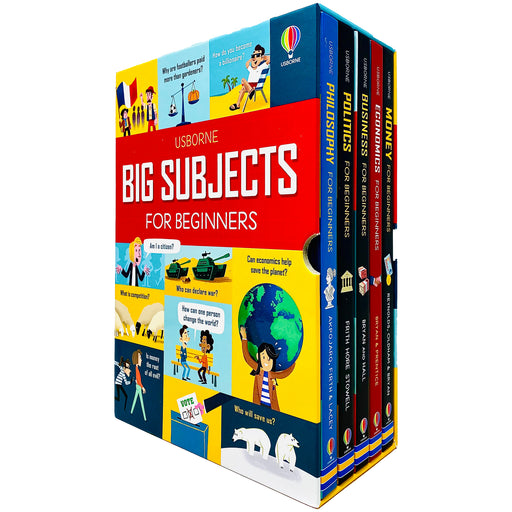 Usborne Big Subject for Beginners 5 Books Collection Box Set (Money, Economics, Business, Politics & Philosophy) - The Book Bundle