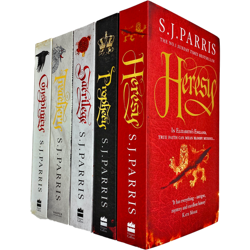 Giordano Bruno Series 5 Books Collection Set by S. J. Parris (Heresy, Prophecy, Sacrilege, Treachery & Conspiracy) - The Book Bundle