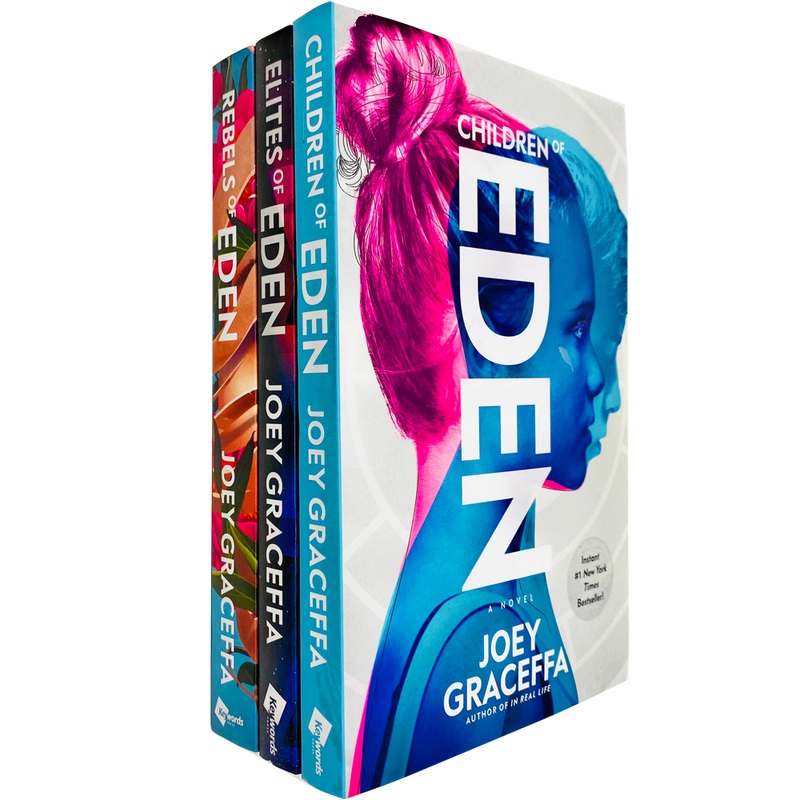 Children of Eden Series Trilogy by Joey Graceffa 3 Books Collection Set (Eden, Elites & Rebels) - The Book Bundle