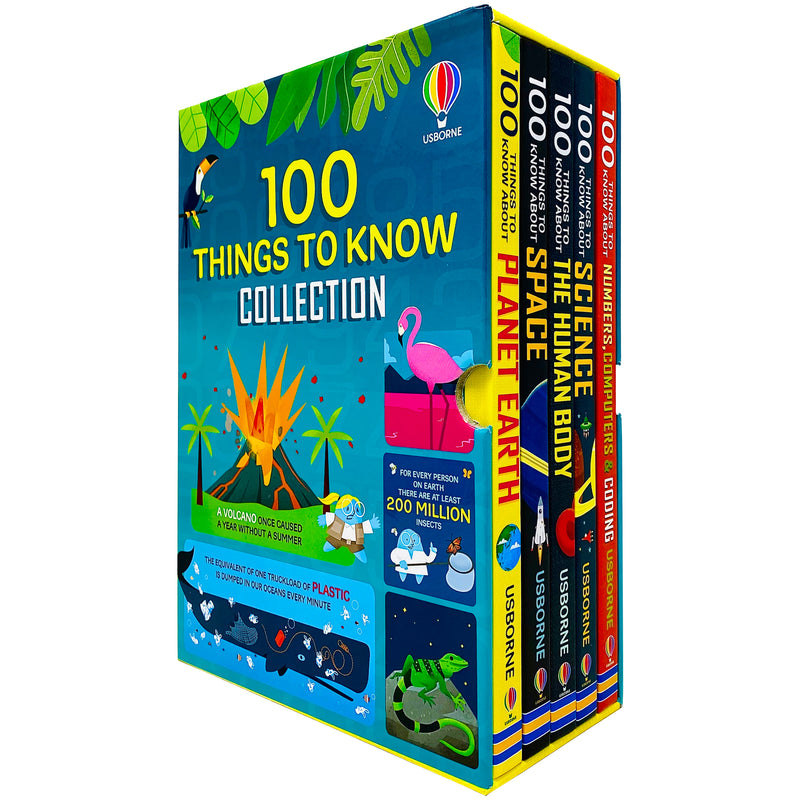 Usborne 100 Things to Know About 3 Books Collection Set (Science, The Human Body & Space) - The Book Bundle