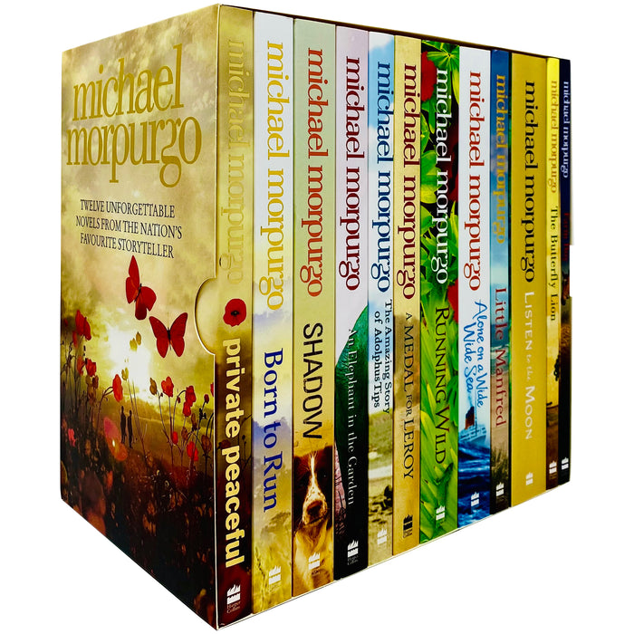 Michael Morpurgo 12 Books Collection Box Set (Farm Boy, Little Manfred, Running Wild, Shadow, Born to Run, Private Peaceful, Butterfly Lion & MORE!) - The Book Bundle