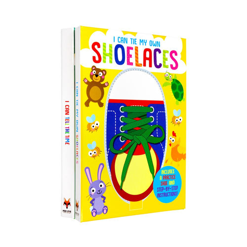 I Can Series 2 Books Collection Set: I Can Tie My Own Shoelaces and I Can Tell The Time - The Book Bundle