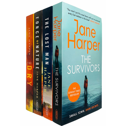 Jane Harper Collection 4 Books Set Lost Man, Force of Nature, Dry, The Survivors - The Book Bundle