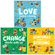 My First Behaviour and Manners Library 3 Books Collection Set By Sophie Beer (Change Starts With Us, Love Makes a Family) - The Book Bundle