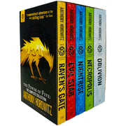 Five-book collection box set by Anthony Horowitz featuring his popular fiction stories, published by Walker Books.
