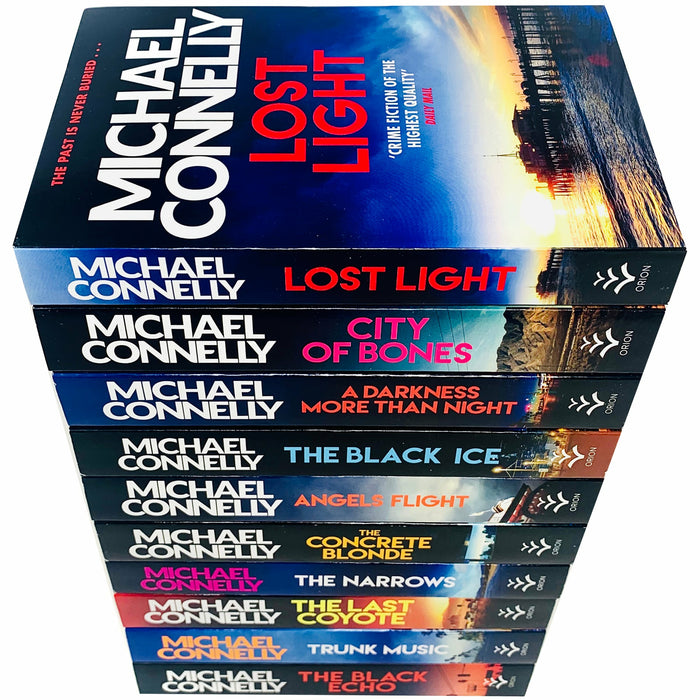 Michael Connelly Harry Bosch Series 10 Books Collection Set(Lost Light, City of Bones, A Darkness More - The Book Bundle