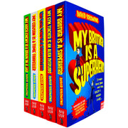 My Brother is a Superhero Series 5 Books Collection Set By David Solomons (My Brother is a Superhero, My Gym Teacher Is an Alien Overlord) - The Book Bundle