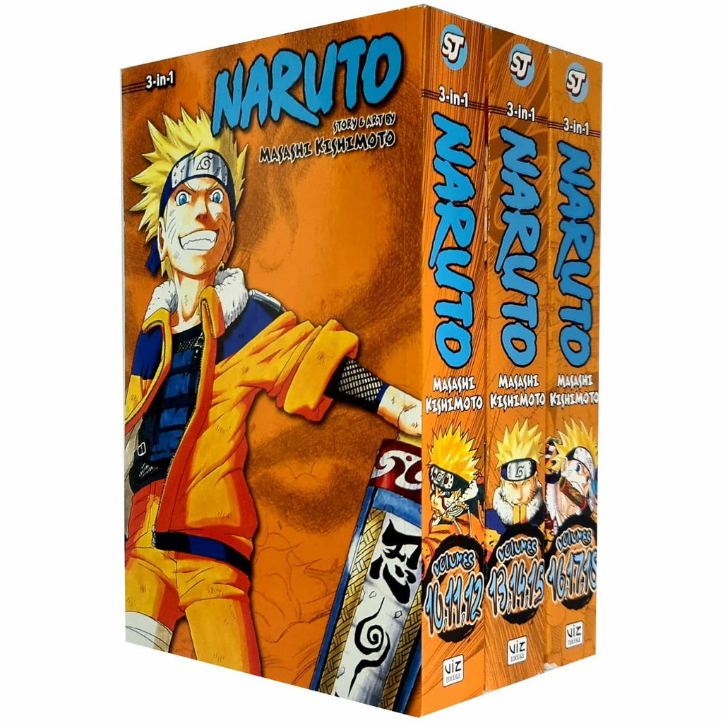Naruto 3 Book Set Masashi Kishimoto Manga Vols 4-6 Edition — The