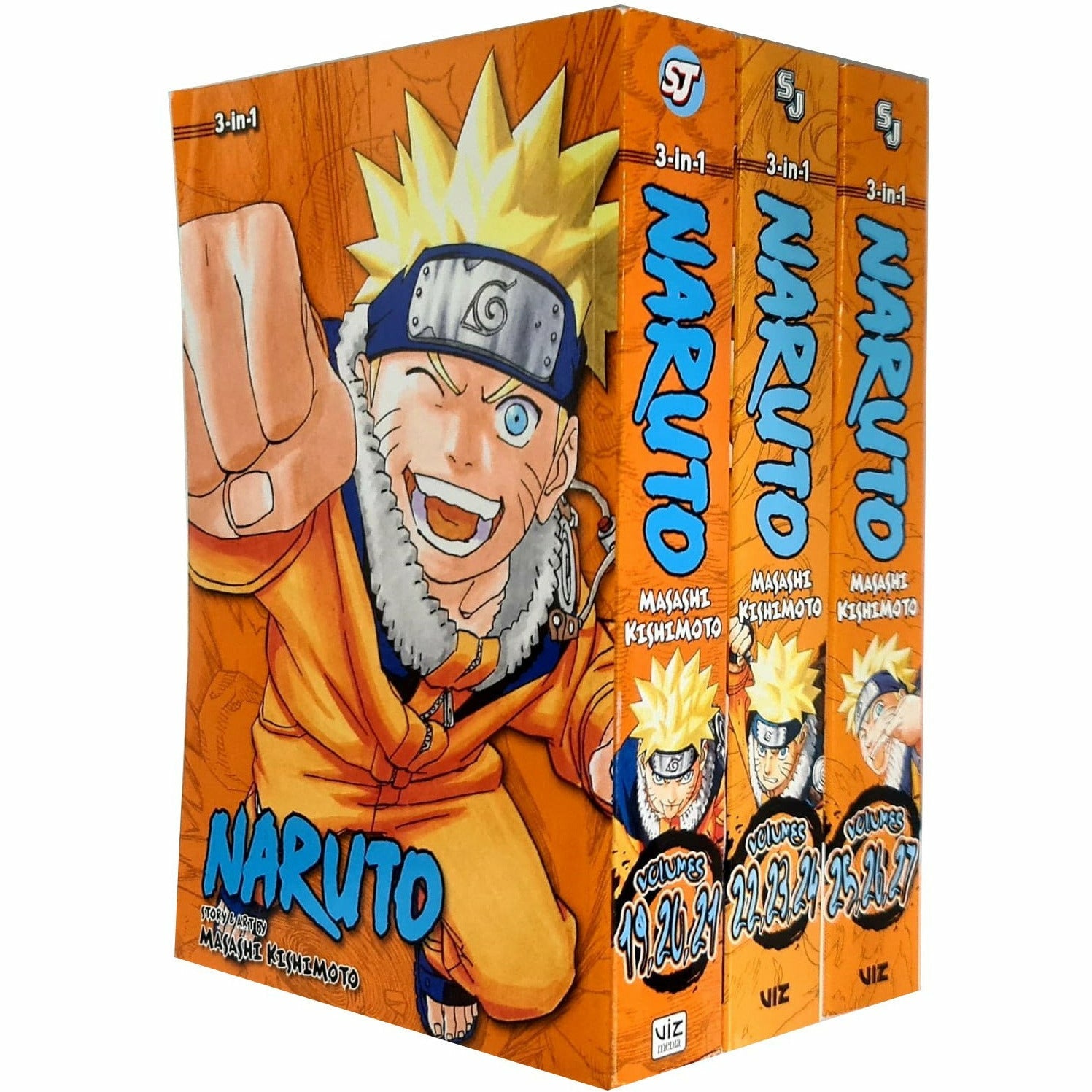 NARUTO全巻＋おまけ7冊（漫画3冊小説4冊） Naruto series 3 : 3in1 tp vol 7 to 9 Books collection set — The