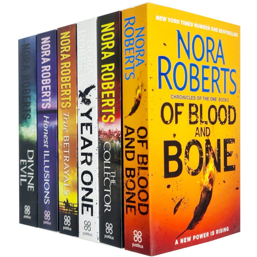 Nora Roberts Collection 6 Books Set (Of Blood and Bone, The Collector, Year One, True Betrayals, Honest Illusions, Divine Evil) - The Book Bundle