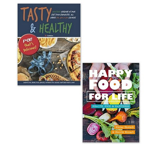 Tasty & Healthy , Happy Food for Life 2 books set by Iota & Henrik Ennart - The Book Bundle