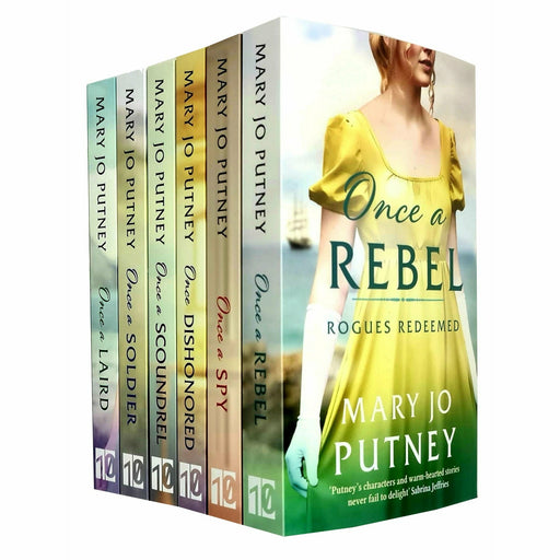 Mary Jo Putney Rogues Redeemed Collection 6 Books Set (Once a Soldier, Once a Rebel, Once a Scoundrel, Once a Spy, Once Dishonored, Once a Laird) - The Book Bundle