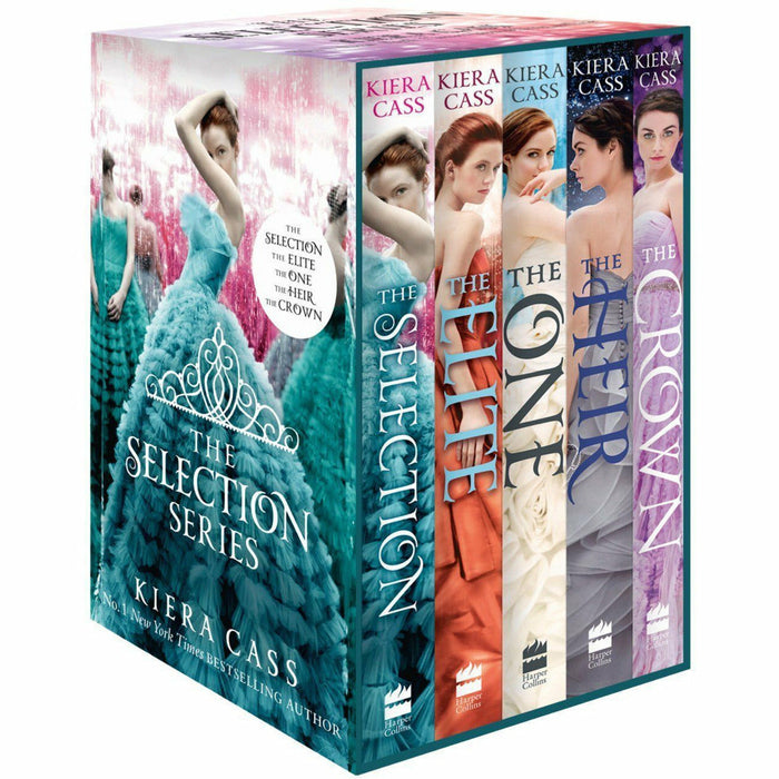 The Selection Series Complete 5 Books Collection Box Set by Kiera Cass (Selection, Elite, One, Heir & Crown) - The Book Bundle
