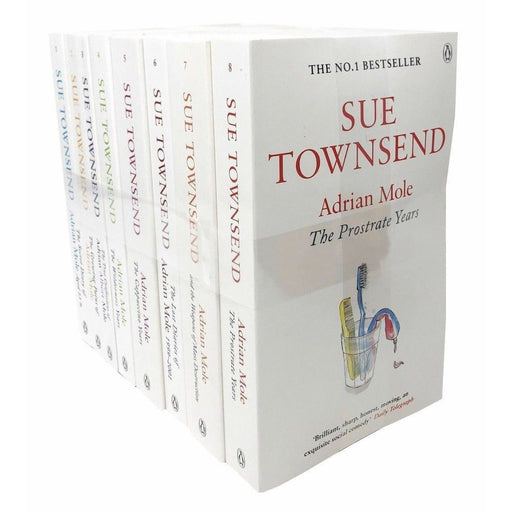 Sue Townsend Classics Collection Series By Adrian Mole 8 Books Set Growing Pain - The Book Bundle