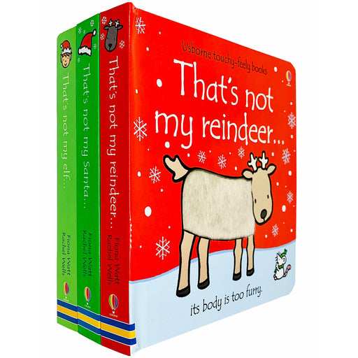 Thats Not My Christmas Collection Usborne Touchy-Feely 3 Books Set By Fiona Watt and Rachel Wells - The Book Bundle