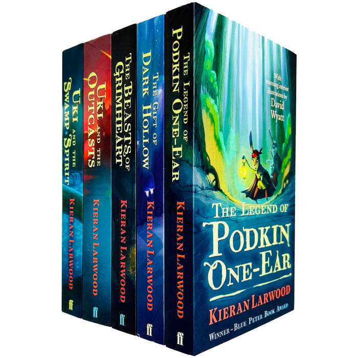 The Five Realms Series Books 1 - 5 Collection Set by Kieran Larwood (Legend of Podkin) - The Book Bundle